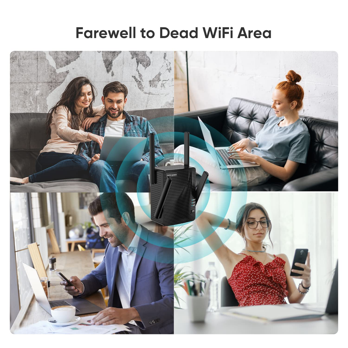 WIFI Extender Wireless Internet and Range with Dual Band Repeater and Four External Antennas - Image 15