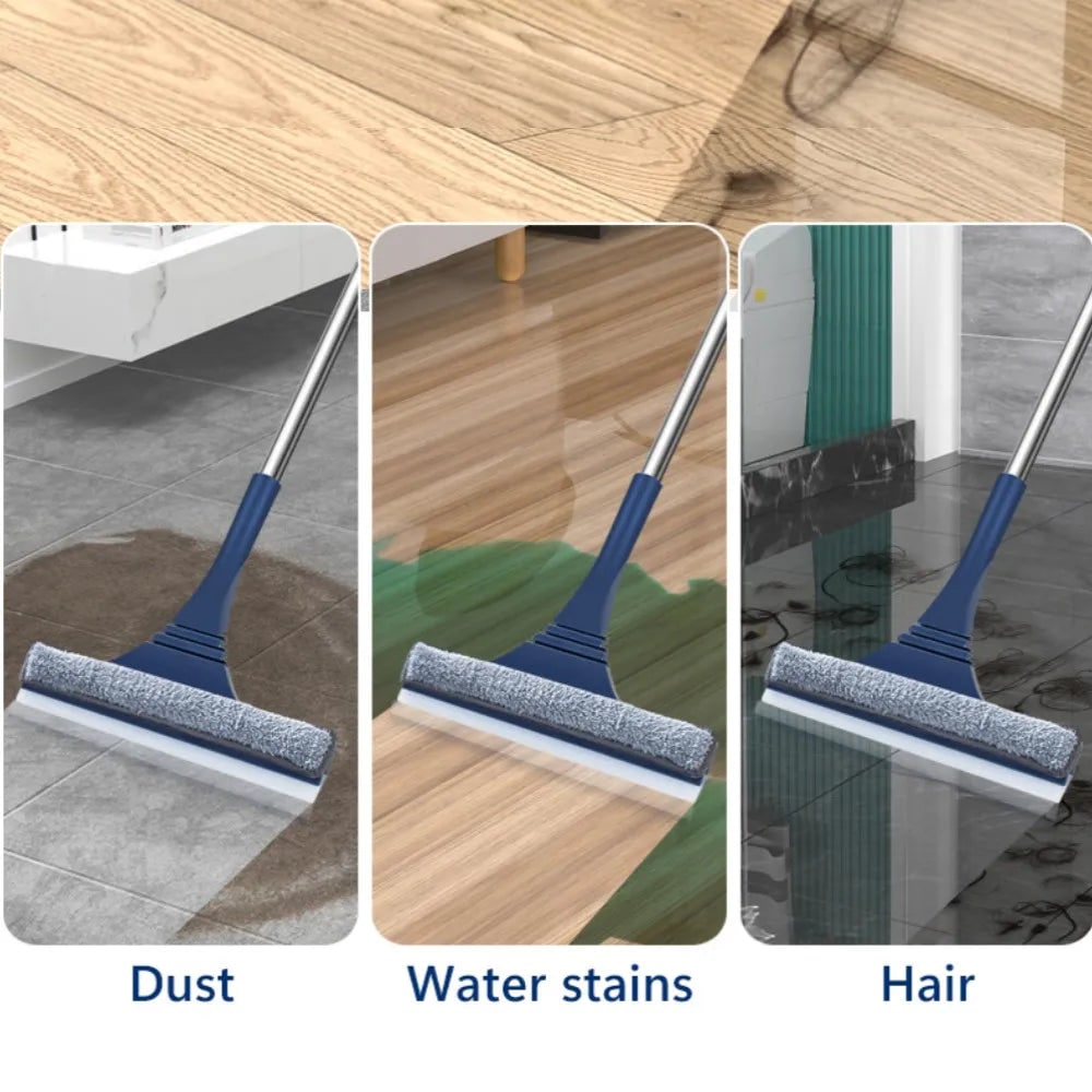 Window Squeegee with Microfiber Scrubber and Telescopic Pole for Streak-Free Cleaning - Image 4
