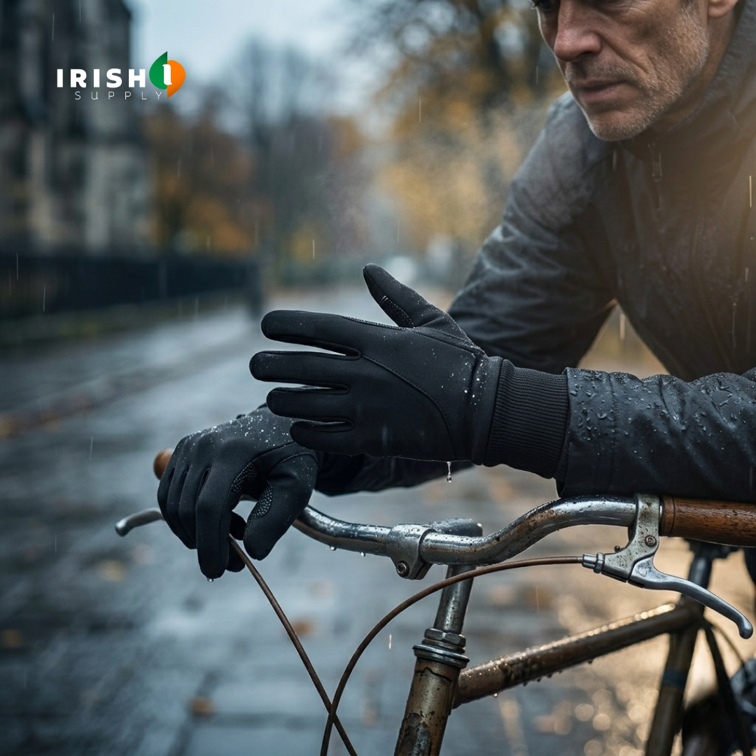 Winter Bike Riding Gloves with Waterproof Thermal Shell and Touchscreen Fingertips - Image 1
