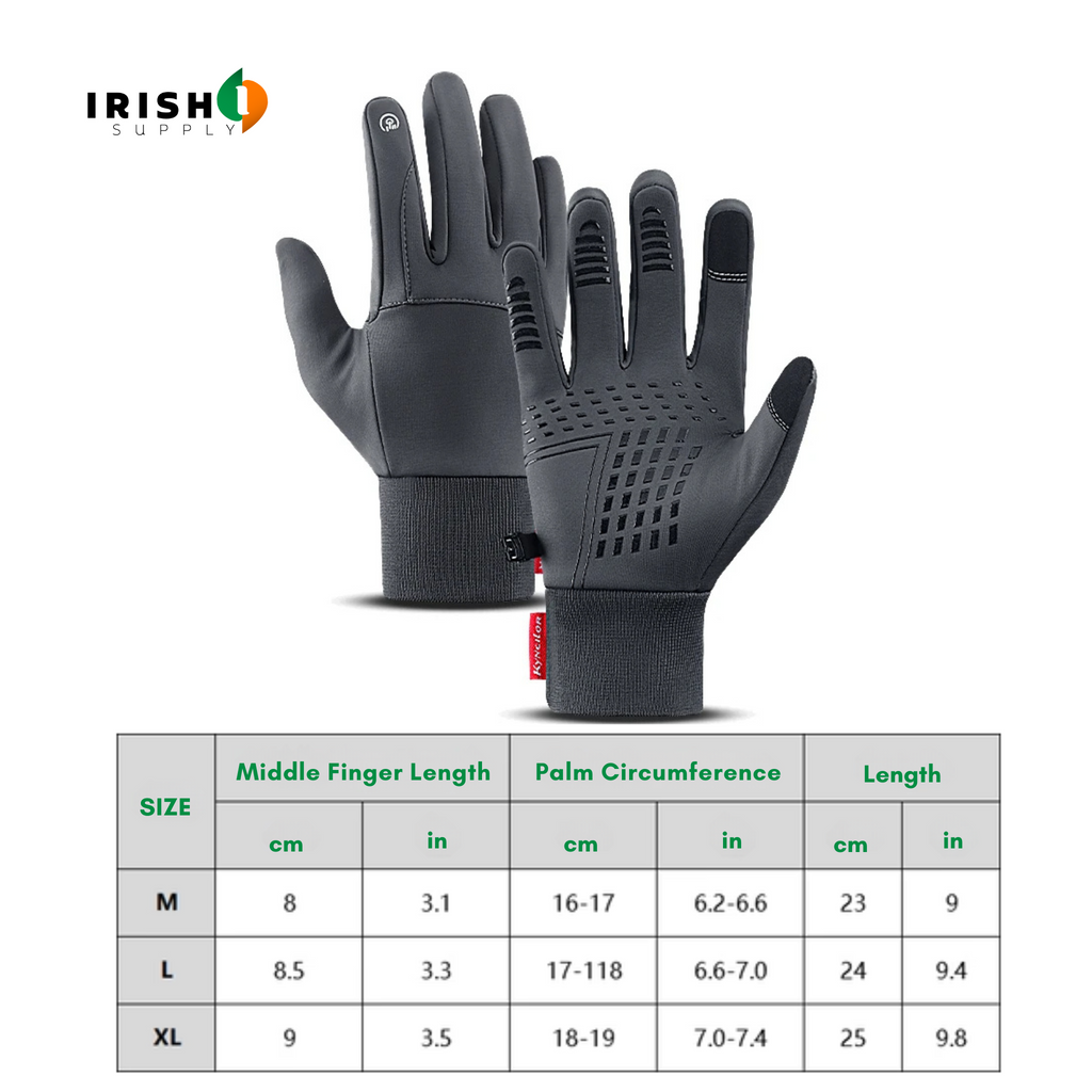 Winter Bike Riding Gloves with Waterproof Thermal Shell and Touchscreen Fingertips - Image 12