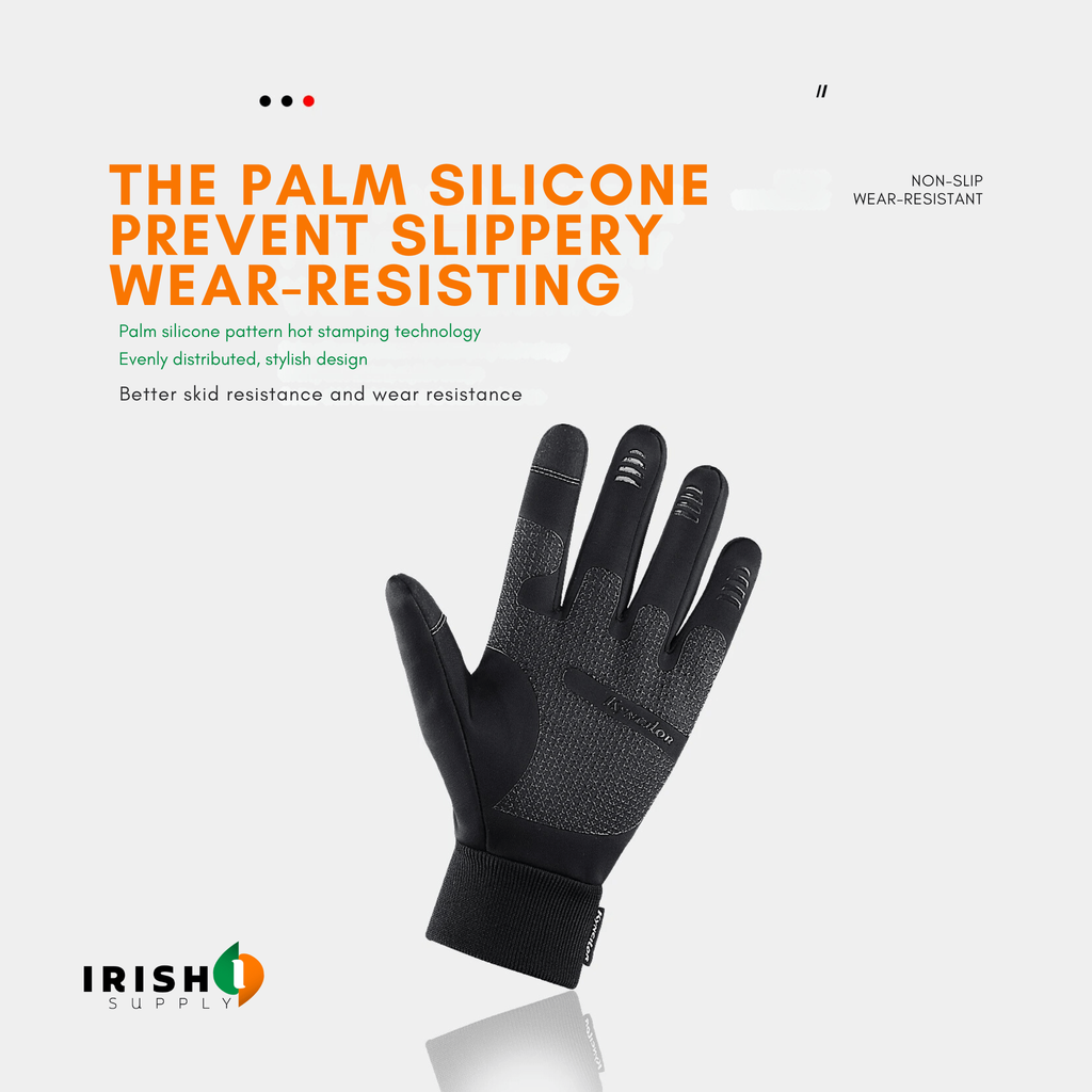 Winter Bike Riding Gloves with Waterproof Thermal Shell and Touchscreen Fingertips - Image 4