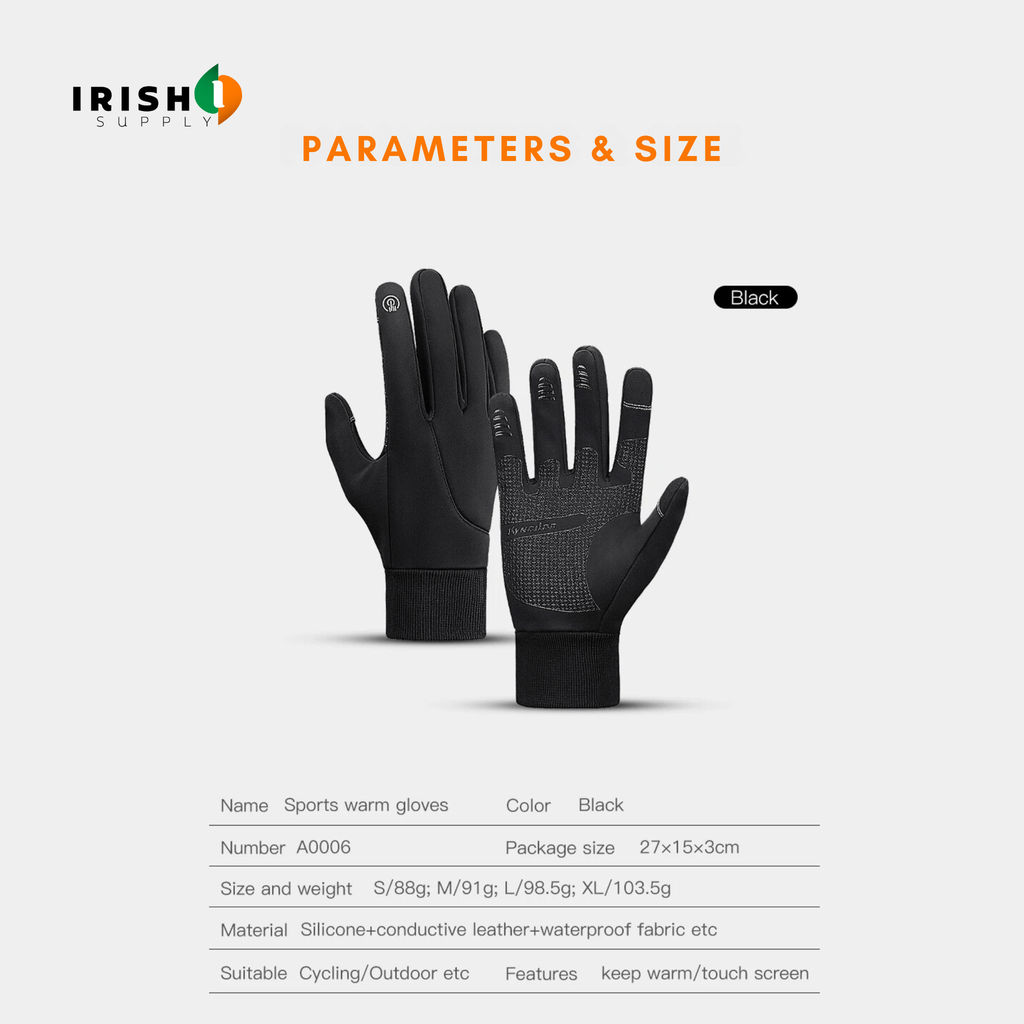 Winter Bike Riding Gloves with Waterproof Thermal Shell and Touchscreen Fingertips - Image 5