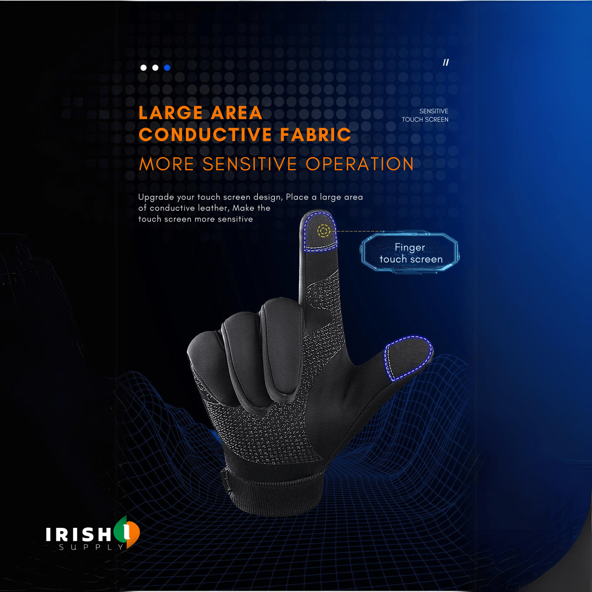 Winter Bike Riding Gloves with Waterproof Thermal Shell and Touchscreen Fingertips - Image 7