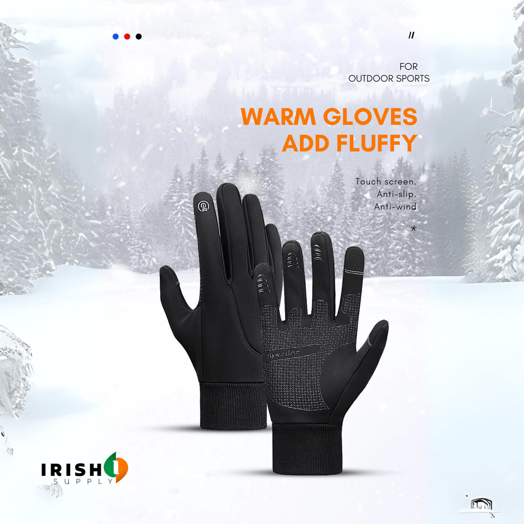 Winter Bike Riding Gloves with Waterproof Thermal Shell and Touchscreen Fingertips - Image 8