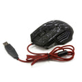 Wired Gaming Mouse with Rgb Crackle Pattern Ergonomic Design and Pad with Wrist Rest - Image 5