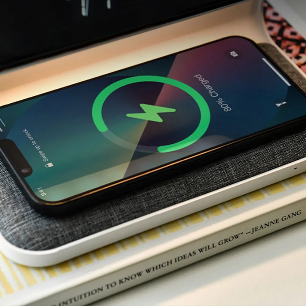 Wireless Charging Clock Bedside Qi Alarm Digital LED Night Light - Image 6