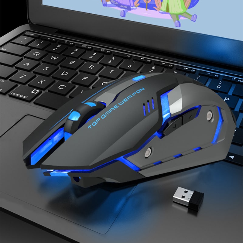 Wireless Ergonomic Gaming Mouse with LED Backlighting and Programmable Side Buttons - Image 6
