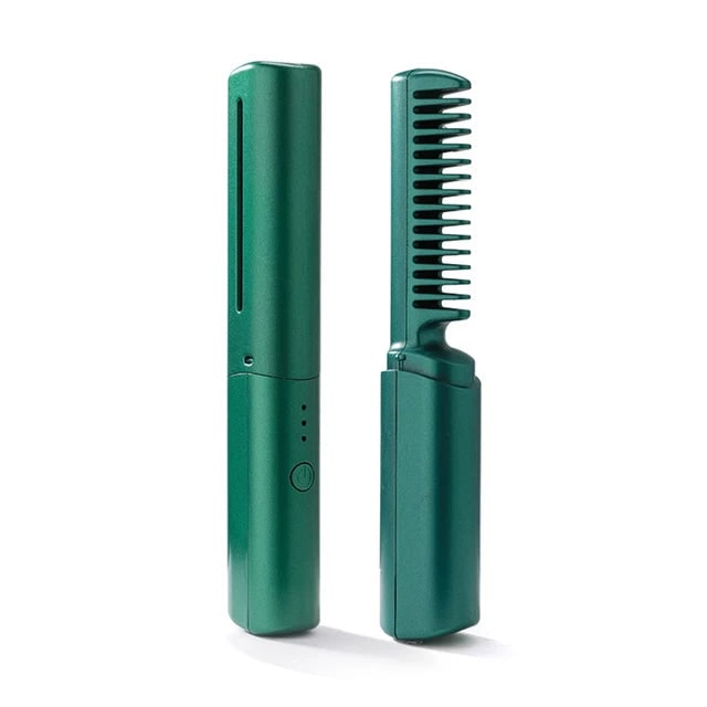 Wireless Hair Straightener Brush Portable Heated Ceramic Cordless LED - Image 9