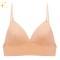 Wireless Low Back Bra Seamless Deep Convertible Strap Breathable Molded Cups - Image 1