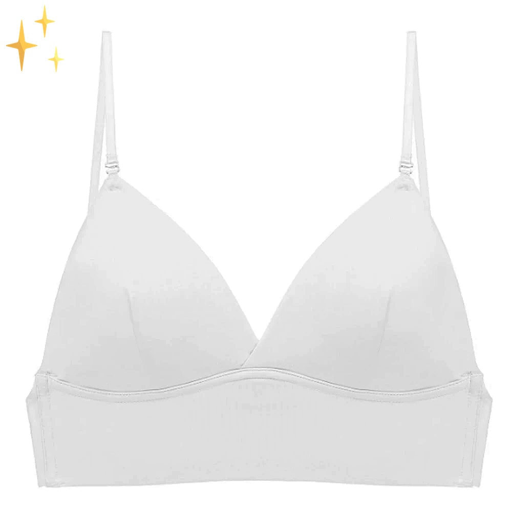 Wireless Low Back Bra Seamless Deep Convertible Strap Breathable Molded Cups - Image 10