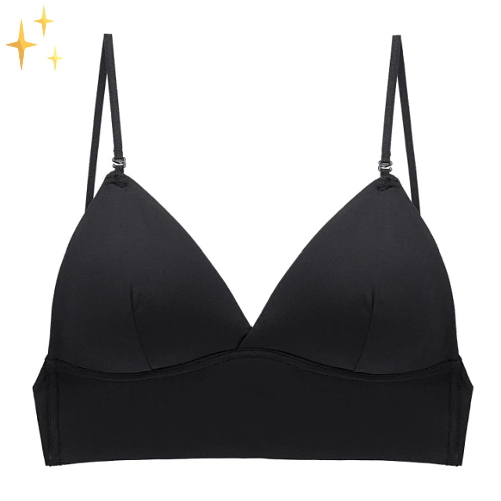 Wireless Low Back Bra Seamless Deep Convertible Strap Breathable Molded Cups - Image 8
