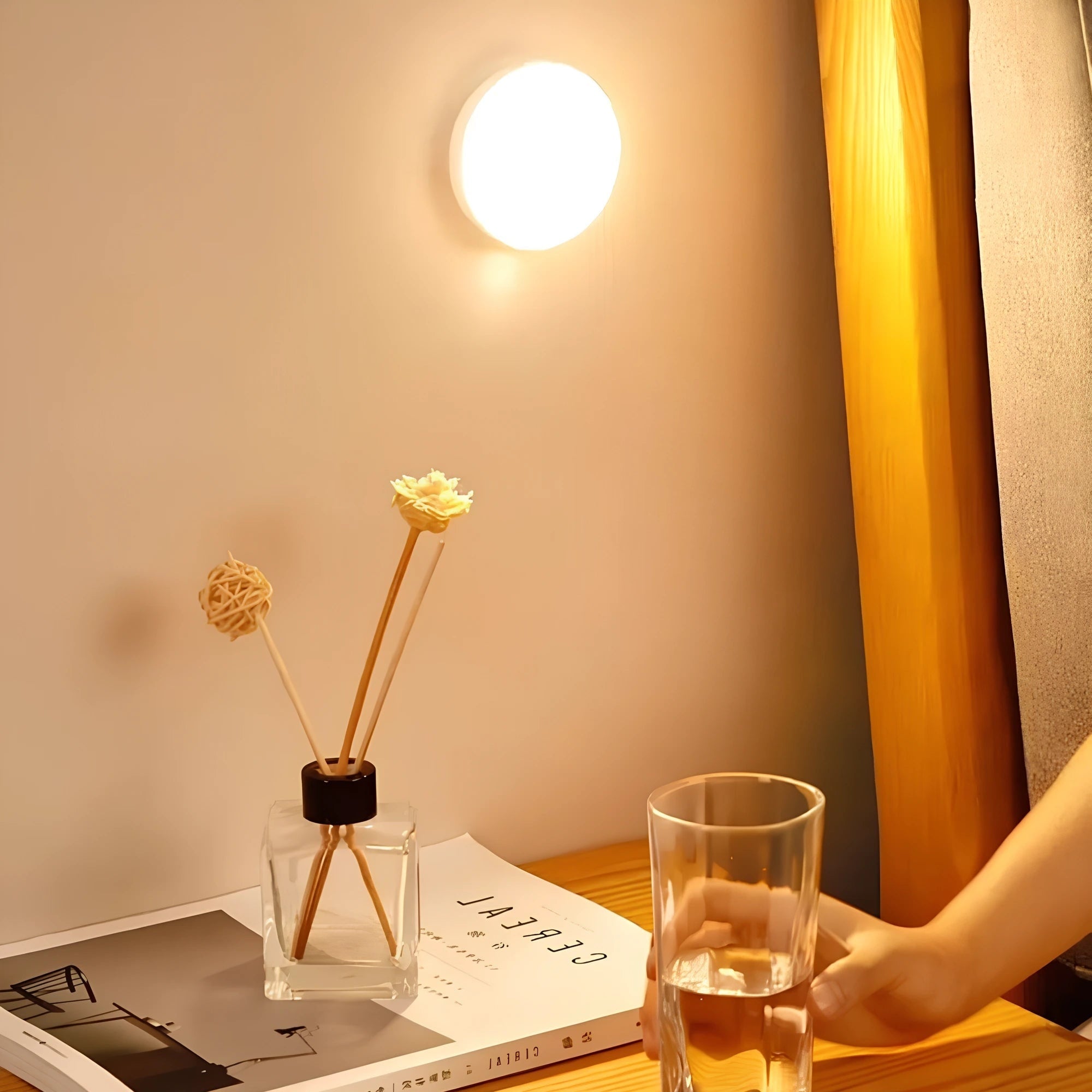 Wireless Motion Sensor Light Adhesive Closet LED Magnetic Puck Portable - Image 8