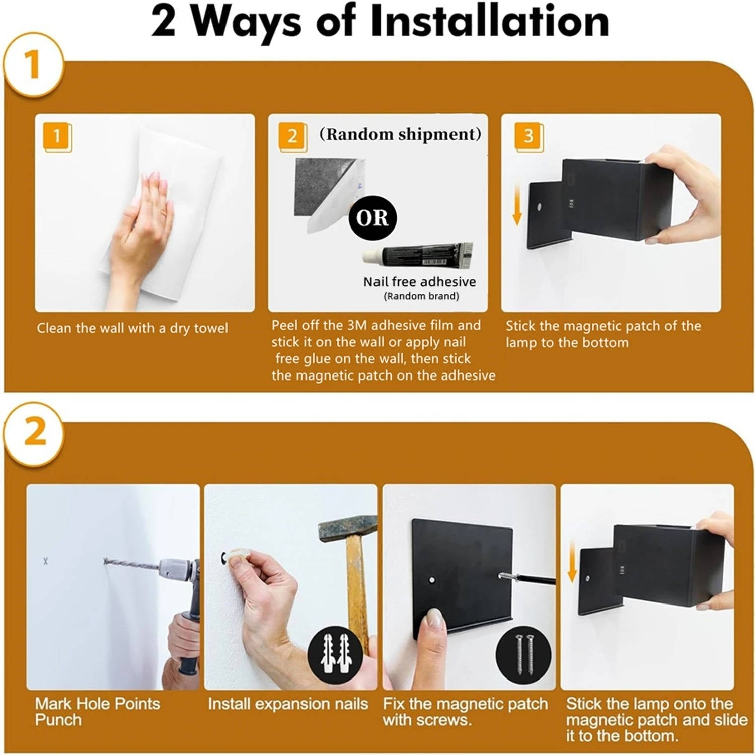 Wireless Wall Light and Battery Powered Sconce with Motion Sensor and Remote Control - Image 4