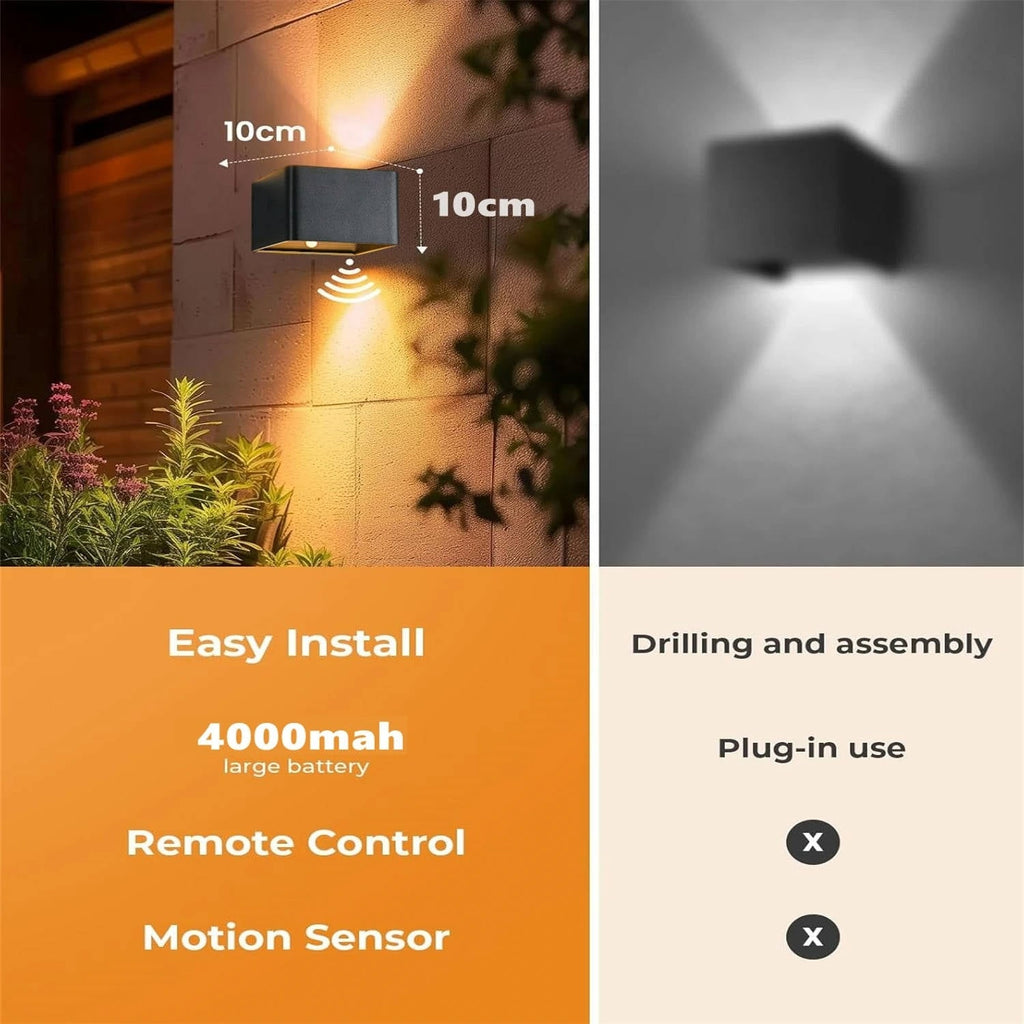 Wireless Wall Light and Battery Powered Sconce with Motion Sensor and Remote Control - Image 5