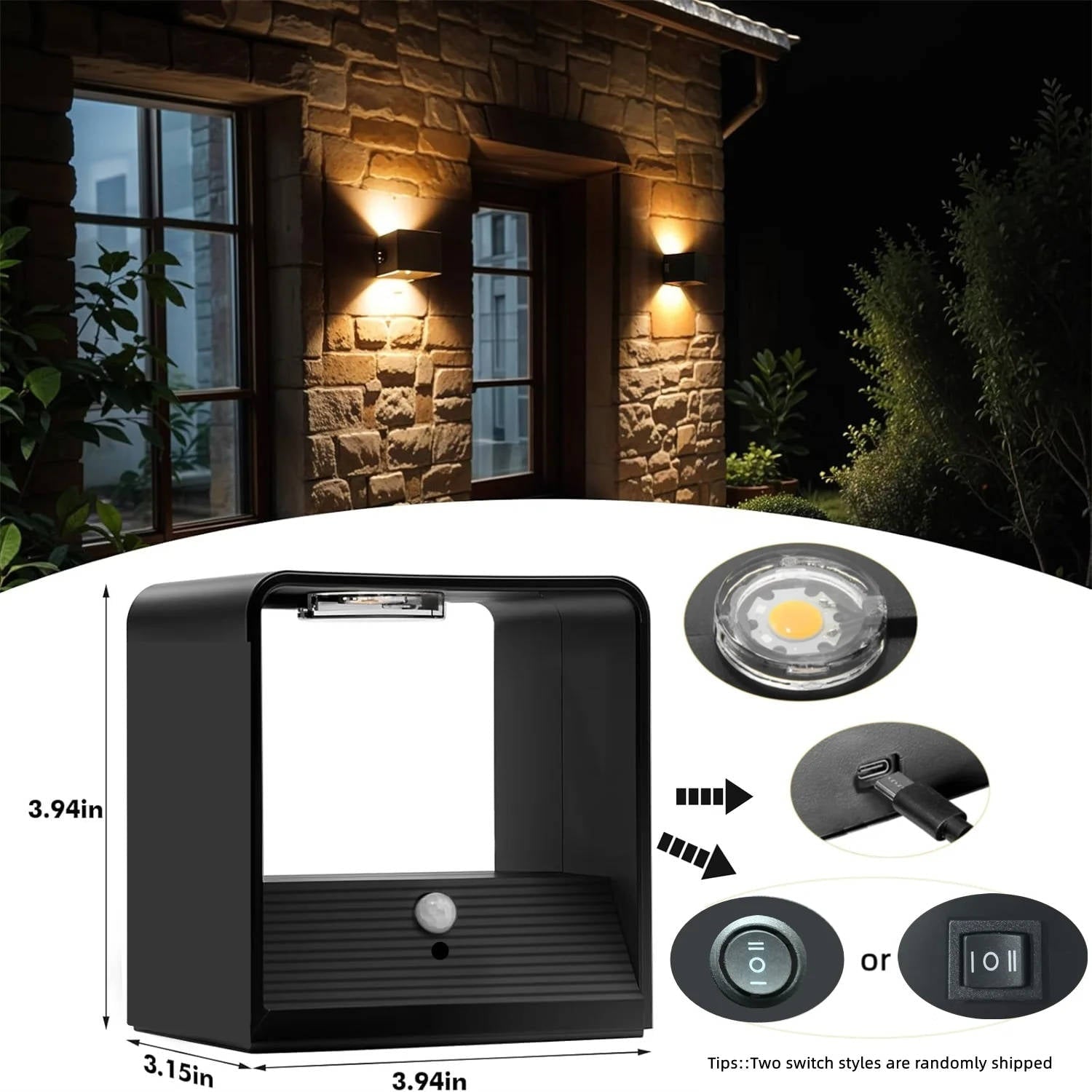Wireless Wall Light and Battery Powered Sconce with Motion Sensor and Remote Control - Image 6