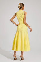 Caroline | Women's Lace Midi Dress with Sleeveless Design for Wedding Guests
