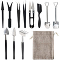 Women's 12-Piece Gardening Tools Set with Stainless Steel Heads and Linen Storage Bag - Image 1