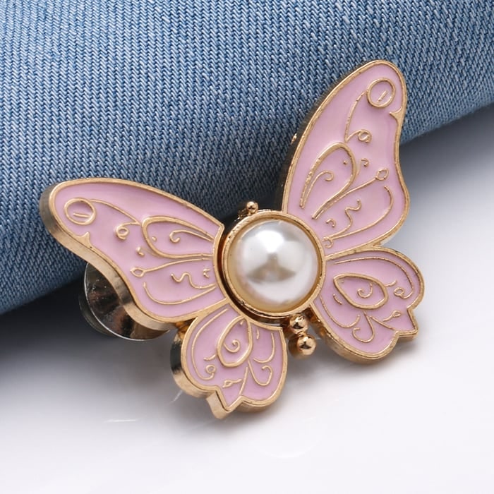 Women's Butterfly Waist Tightener Clips with Adjustable Pins and Filigree Details - Image 3