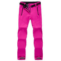 Women's Fleece Lined Softshell Hiking Pants with Water Resistant Straight Leg - Image 1