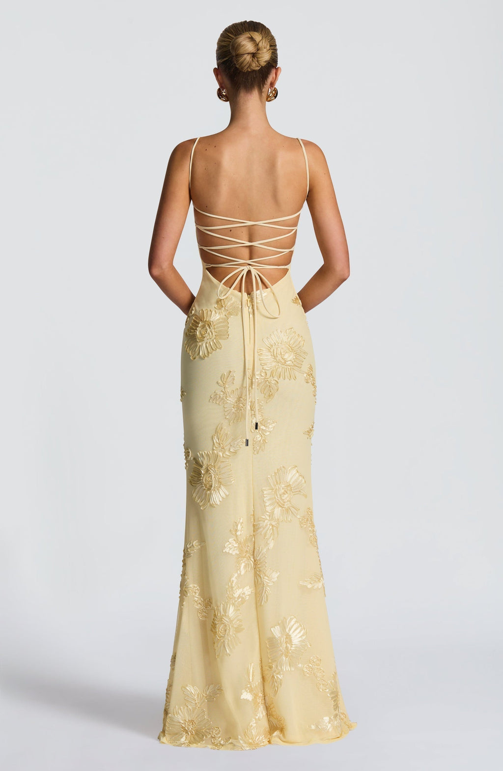Audrey | Women's Floral Embroidered Maxi Dress for Wedding Guests