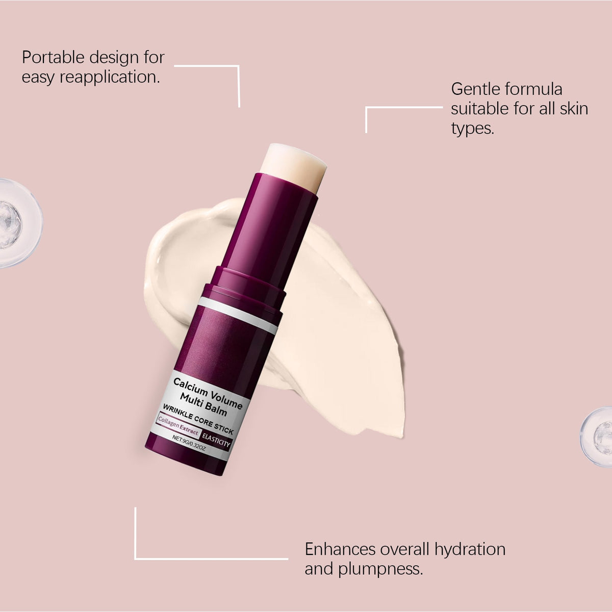 Women's Glide Anti Chafing Stick with Collagen Multi Balm Twist Tube - Image 1
