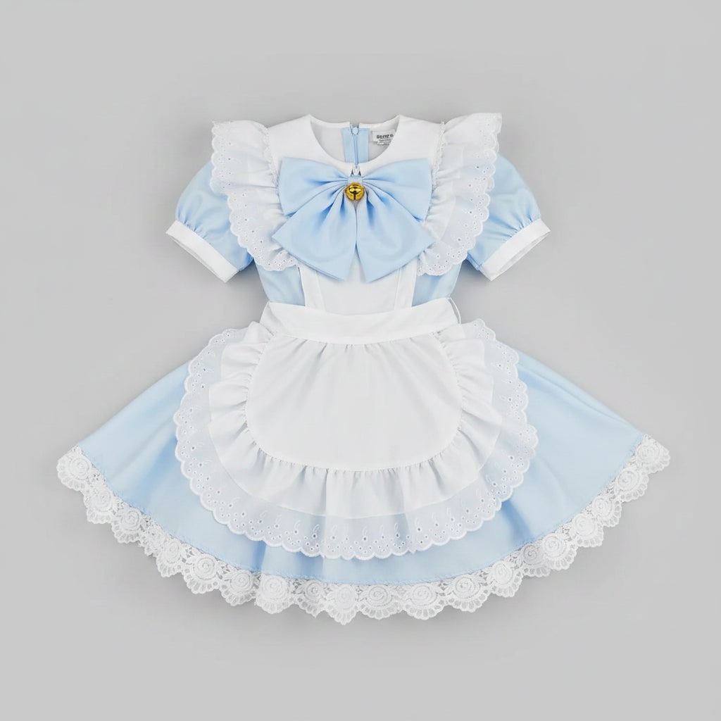 Women's Halloween French Maid Costume with Apron for House Cosplay Dress Plus Size - Image 5