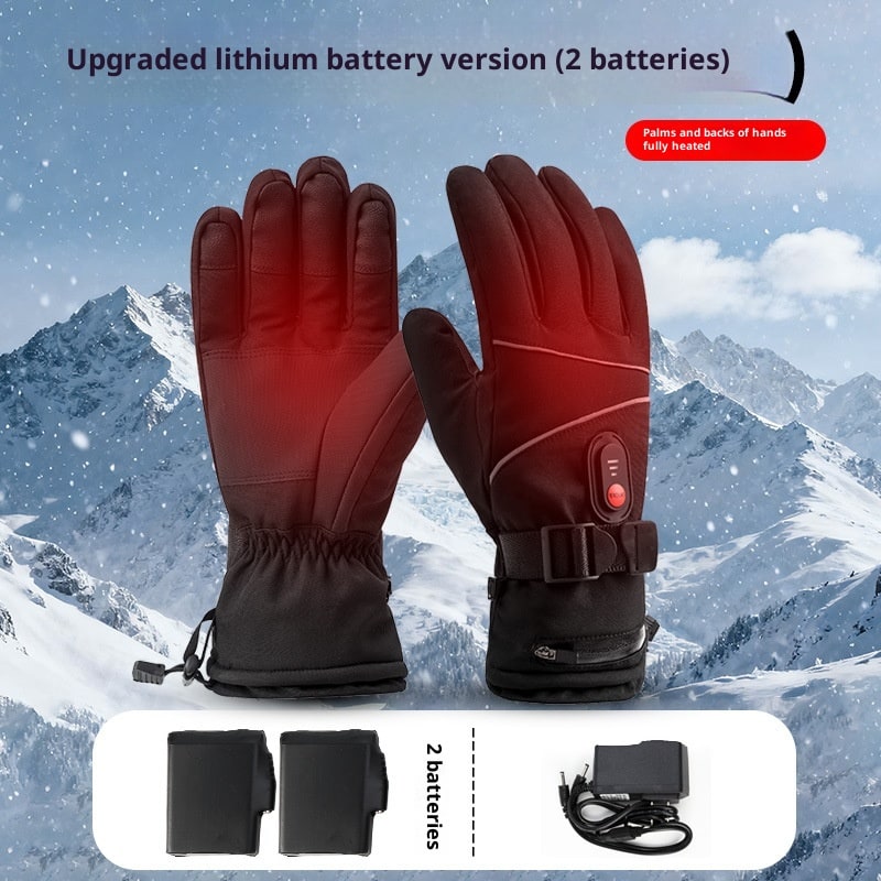 Women's Heated Gloves with Rechargeable Battery Waterproof Design and Adjustable Wrist Strap - Image 2
