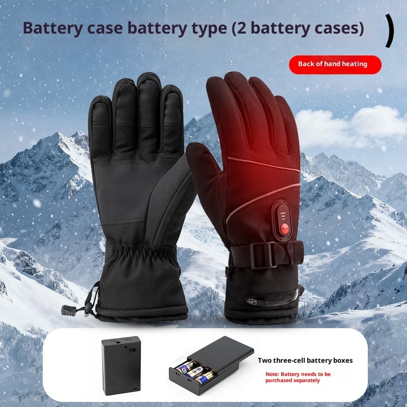 Women's Heated Gloves with Rechargeable Battery Waterproof Design and Adjustable Wrist Strap - Image 3