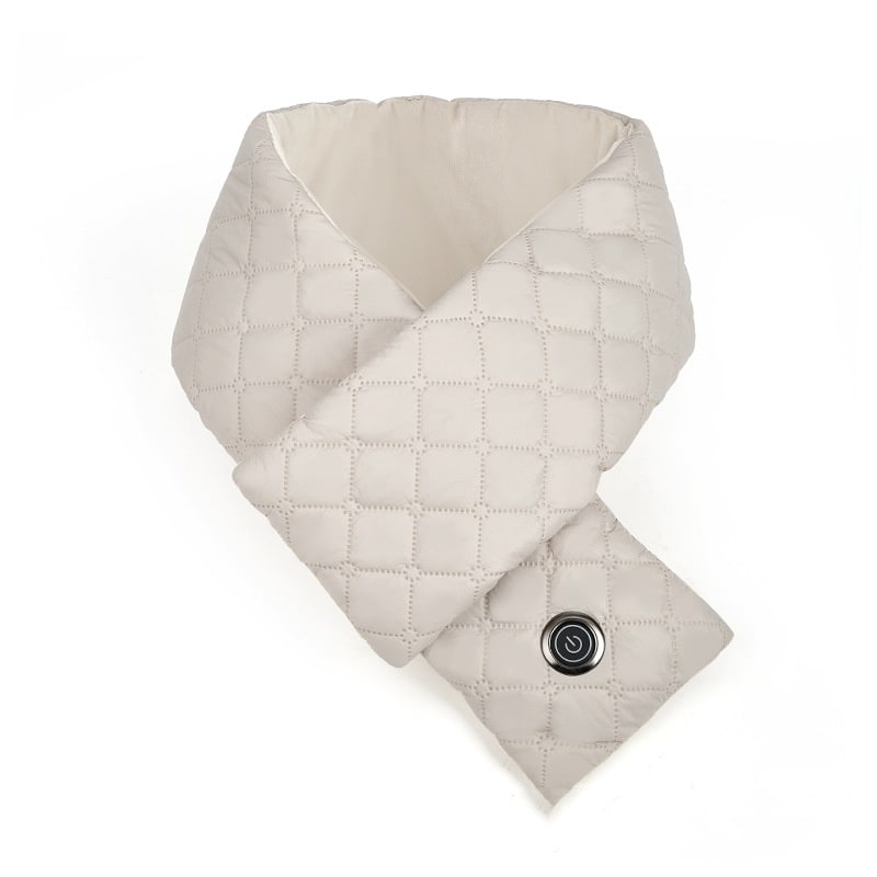 Women's Heated Neck Scarf with 3 Heat Settings Soft Fleece Lining and Quilted Puffer Design - Image 4