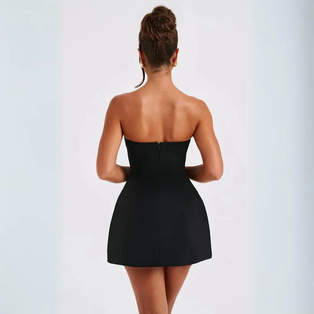 Women's Homecoming Dress Strapless A-Line Mini with Structured Bodice Sleeveless - Image 10