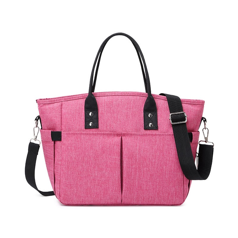 Women's Insulated Lunch Box Bento Bag with Adjustable Shoulder Strap and Dual Handles Pouch - Image 5