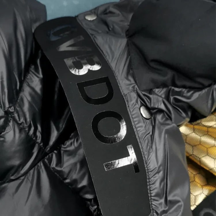 Women's Long Black Puffer Jacket with Hood Water-Resistant Quilted Winter Coat - Image 5