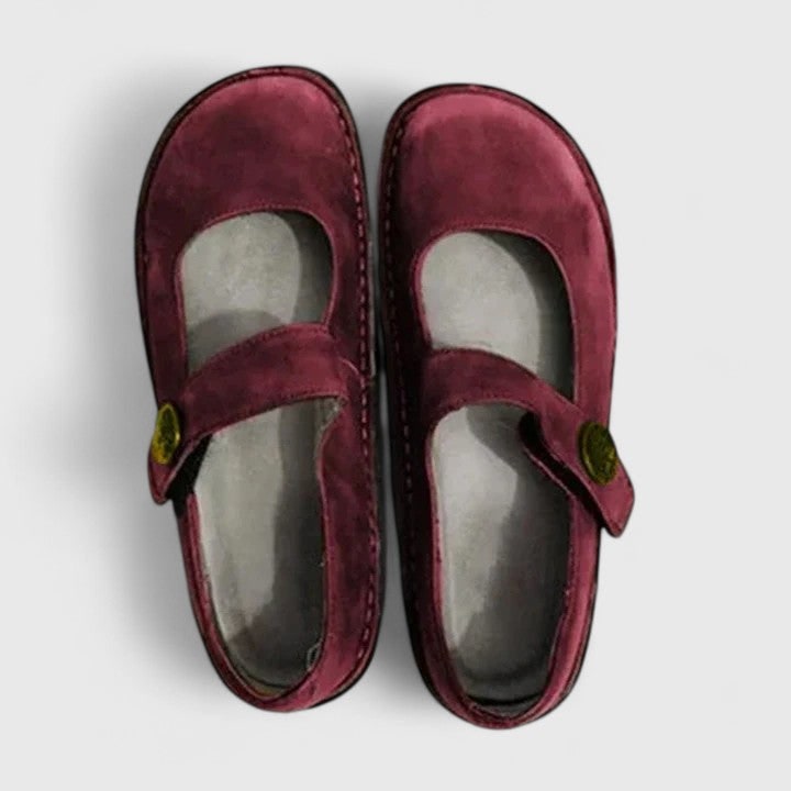 Women's Mary Jane Shoes Flats with Adjustable Strap and Cushioned Insole - Image 4