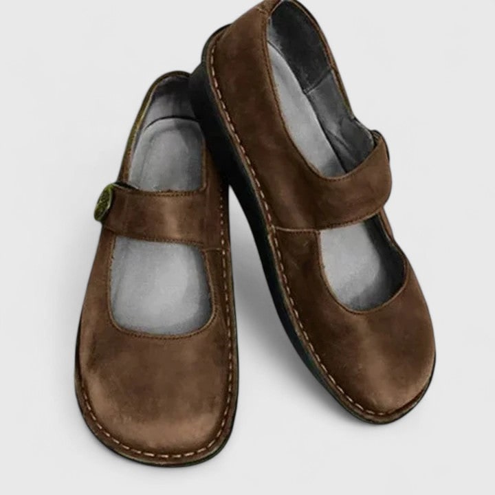 Women's Mary Jane Shoes Flats with Adjustable Strap and Cushioned Insole - Image 6
