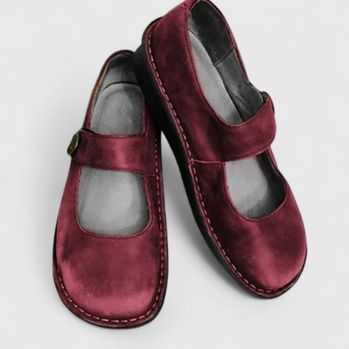 Women's Mary Jane Shoes Flats with Adjustable Strap and Cushioned Insole - Image 7
