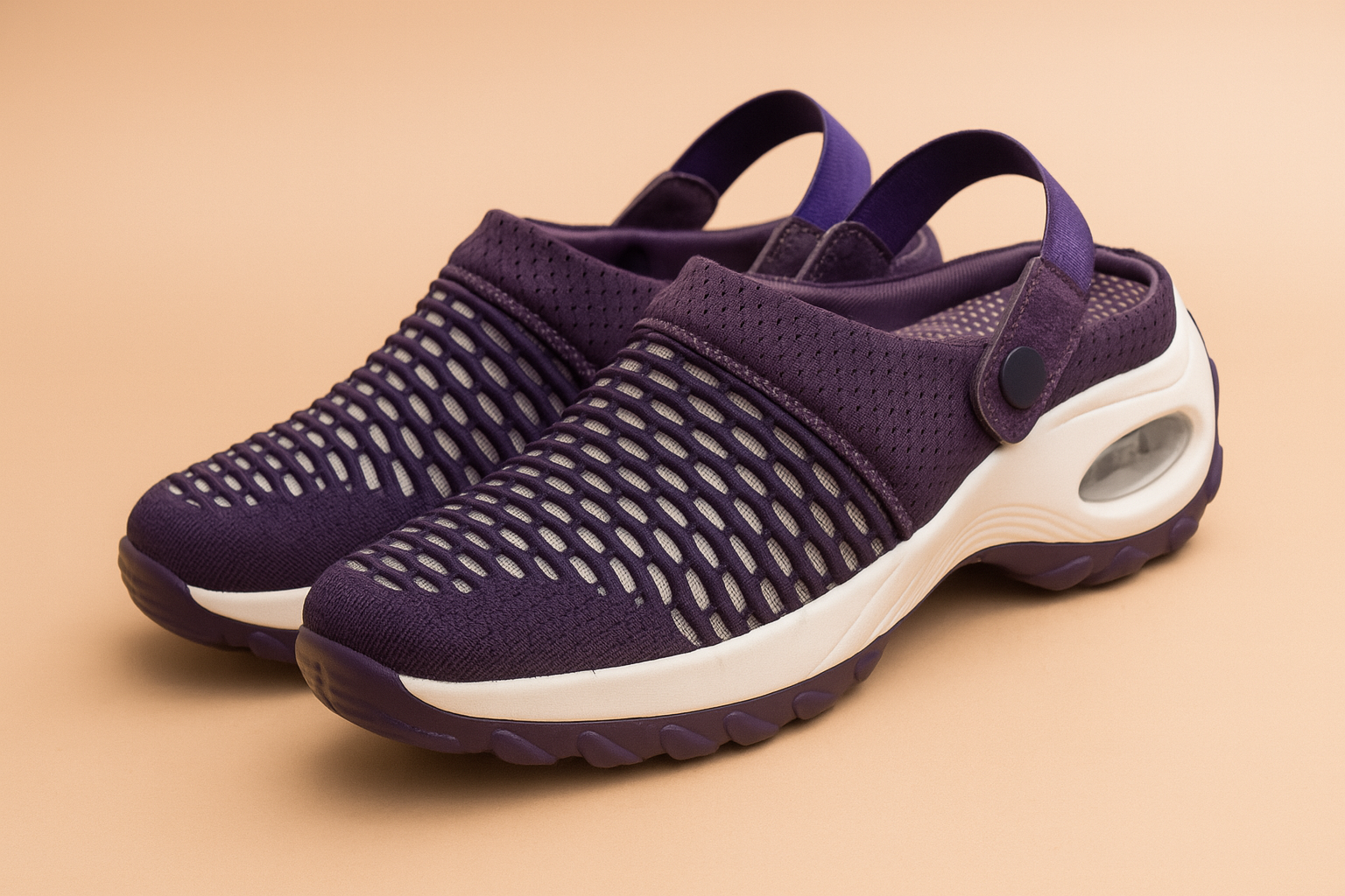 Women's Mesh Clogs with Adjustable Slip-On Strap and Cushioned Sole - Image 2