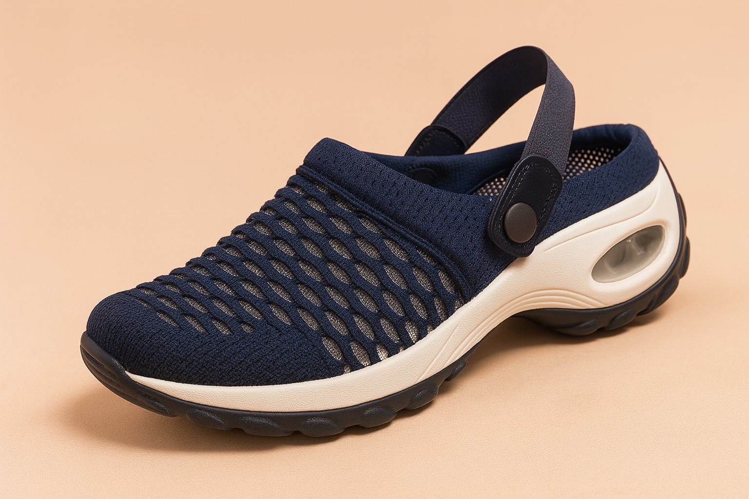Women's Mesh Clogs with Adjustable Slip-On Strap and Cushioned Sole - Image 3