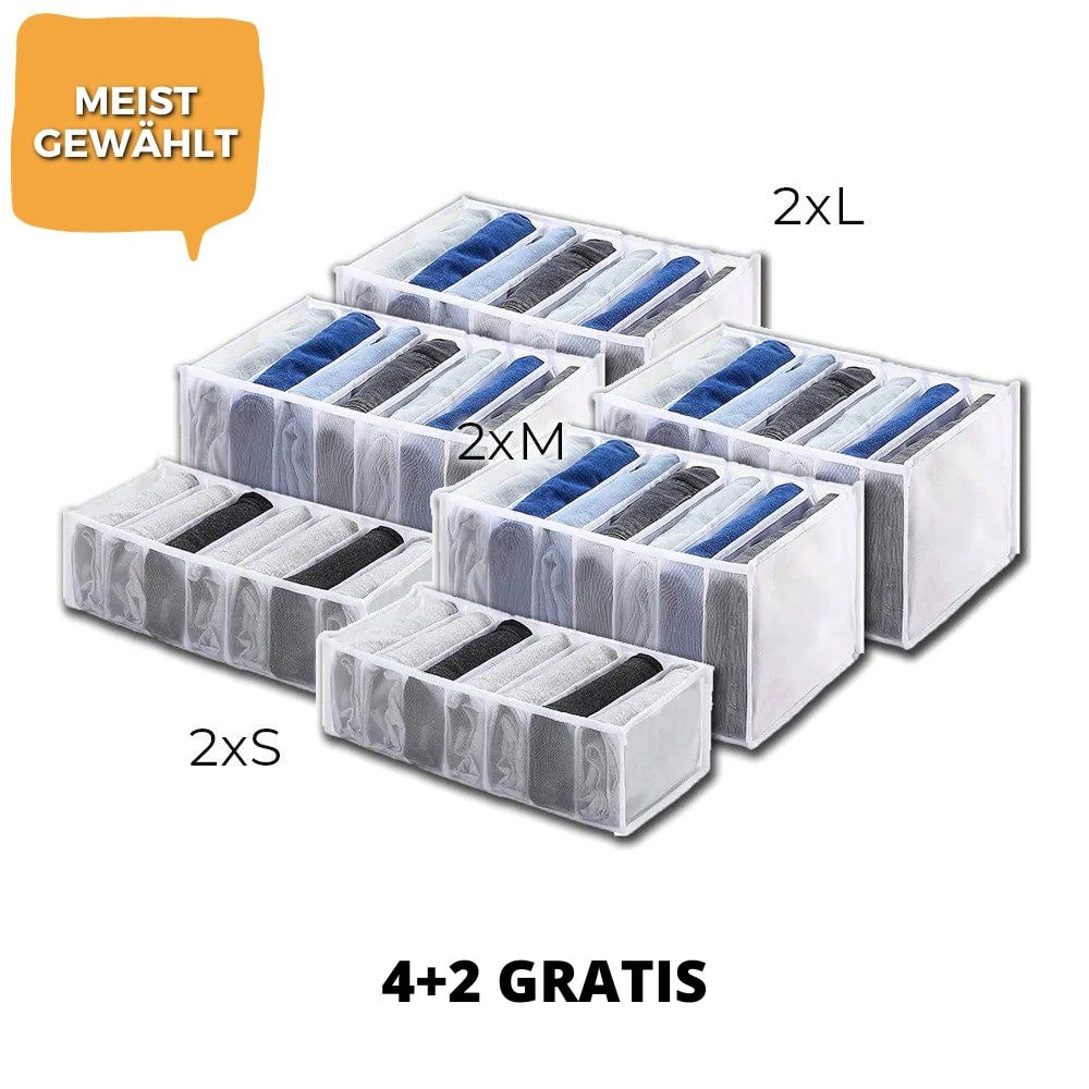 Women's Mesh Clothes Drawer Organizer with Divided Compartments and Closet Dividers - Image 3
