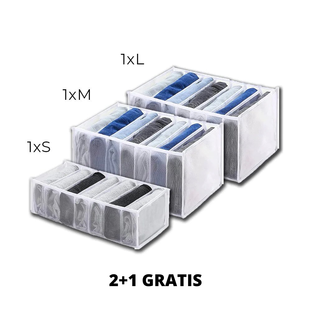 Women's Mesh Clothes Drawer Organizer with Divided Compartments and Closet Dividers - Image 4