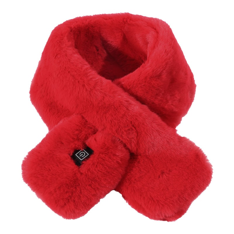 Women's Neck Heating Wrap with Faux Fur and Three Temperature Levels Heated Scarf - Image 5