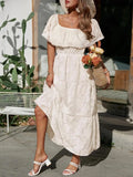 Joanna | Off-Shoulder Tiered Maxi Dress for Women - Perfect for Wedding Guests