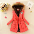 Women's Parka Jacket with Fleece Lining Faux Fur Hood and Winter Insulation - Image 1