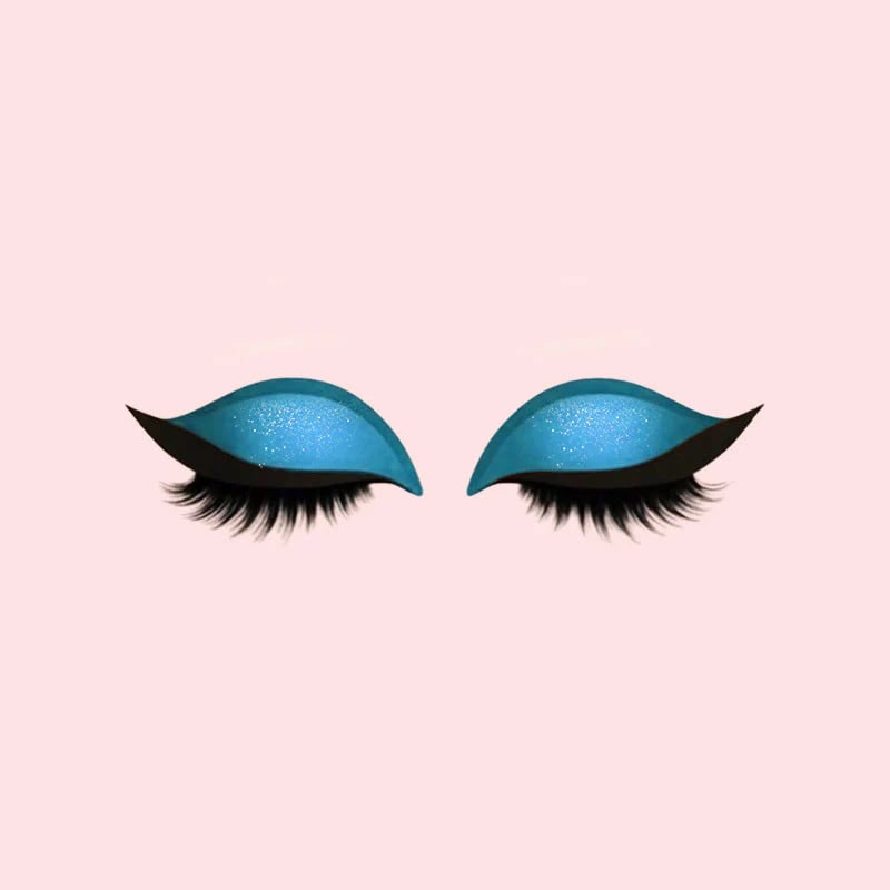 Women's Reusable Self-Adhesive Eyeliner Stickers with False Lashes and Eyeshadow - Image 10