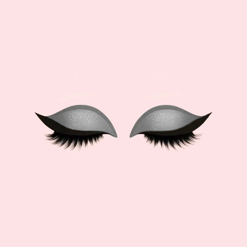 Women's Reusable Self-Adhesive Eyeliner Stickers with False Lashes and Eyeshadow - Image 12