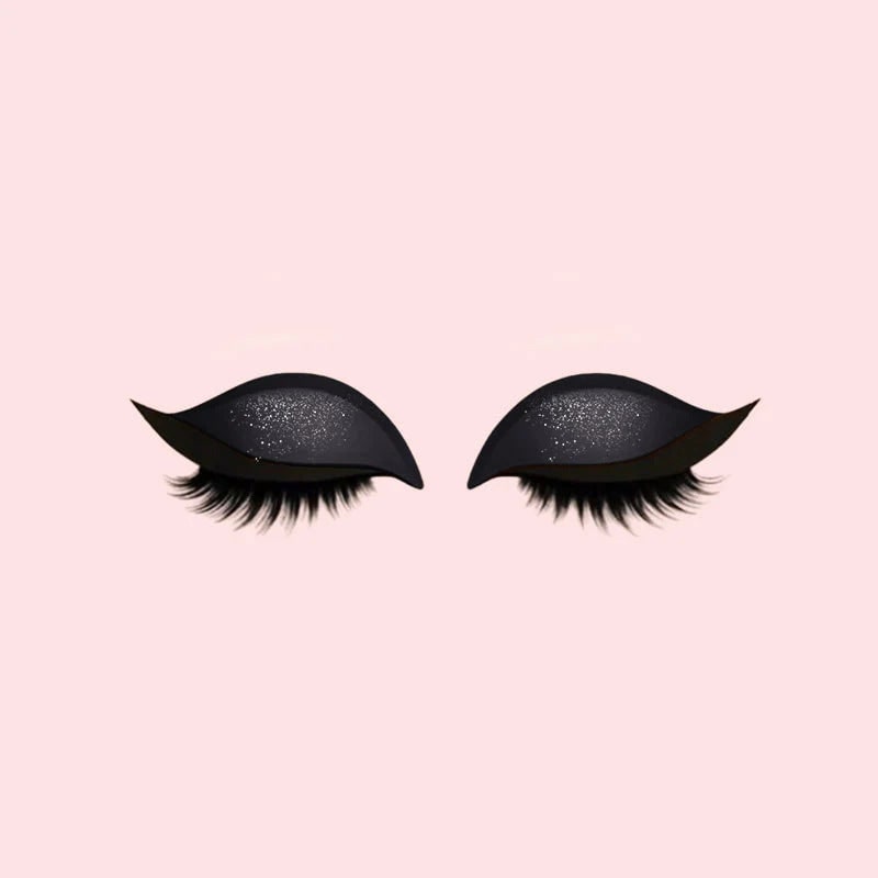 Women's Reusable Self-Adhesive Eyeliner Stickers with False Lashes and Eyeshadow - Image 8