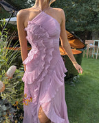 Amelia | One-Shoulder Maxi Dress for Women - Perfect for Wedding Guests