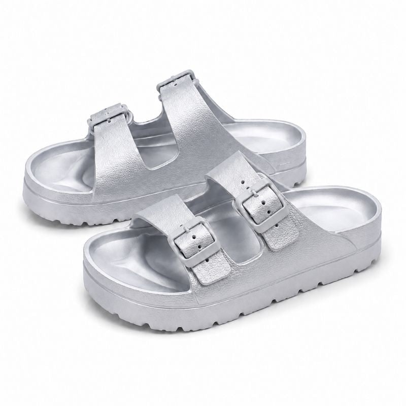 Women's Slide Sandals with Eva Foam Platform and Arch Support - Image 11