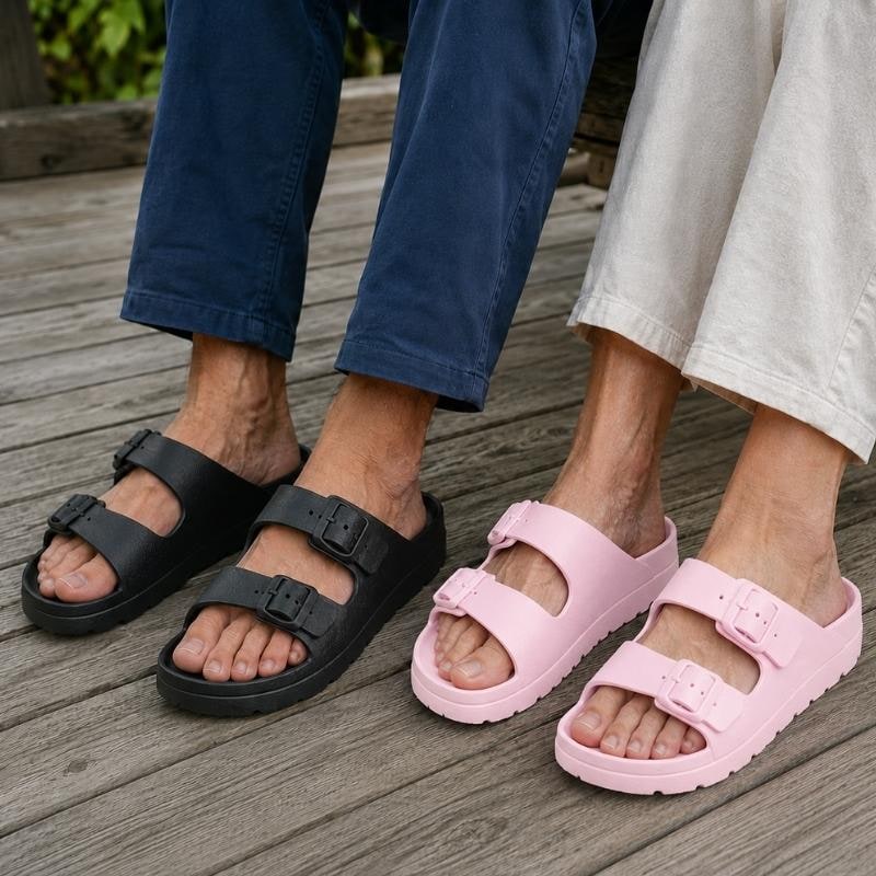 Women's Slide Sandals with Eva Foam Platform and Arch Support - Image 2