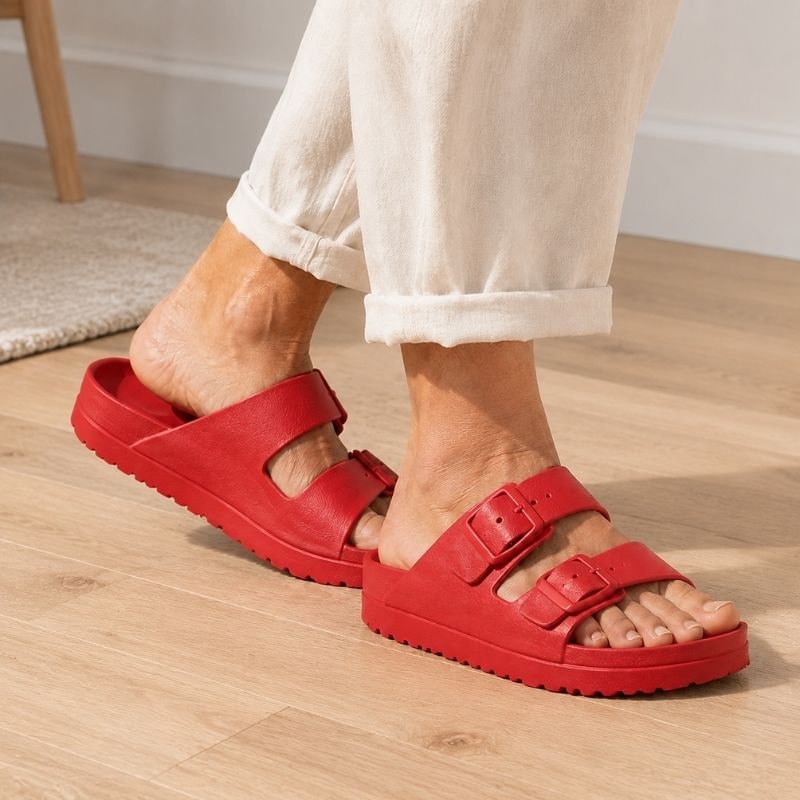 Women's Slide Sandals with Eva Foam Platform and Arch Support - Image 4