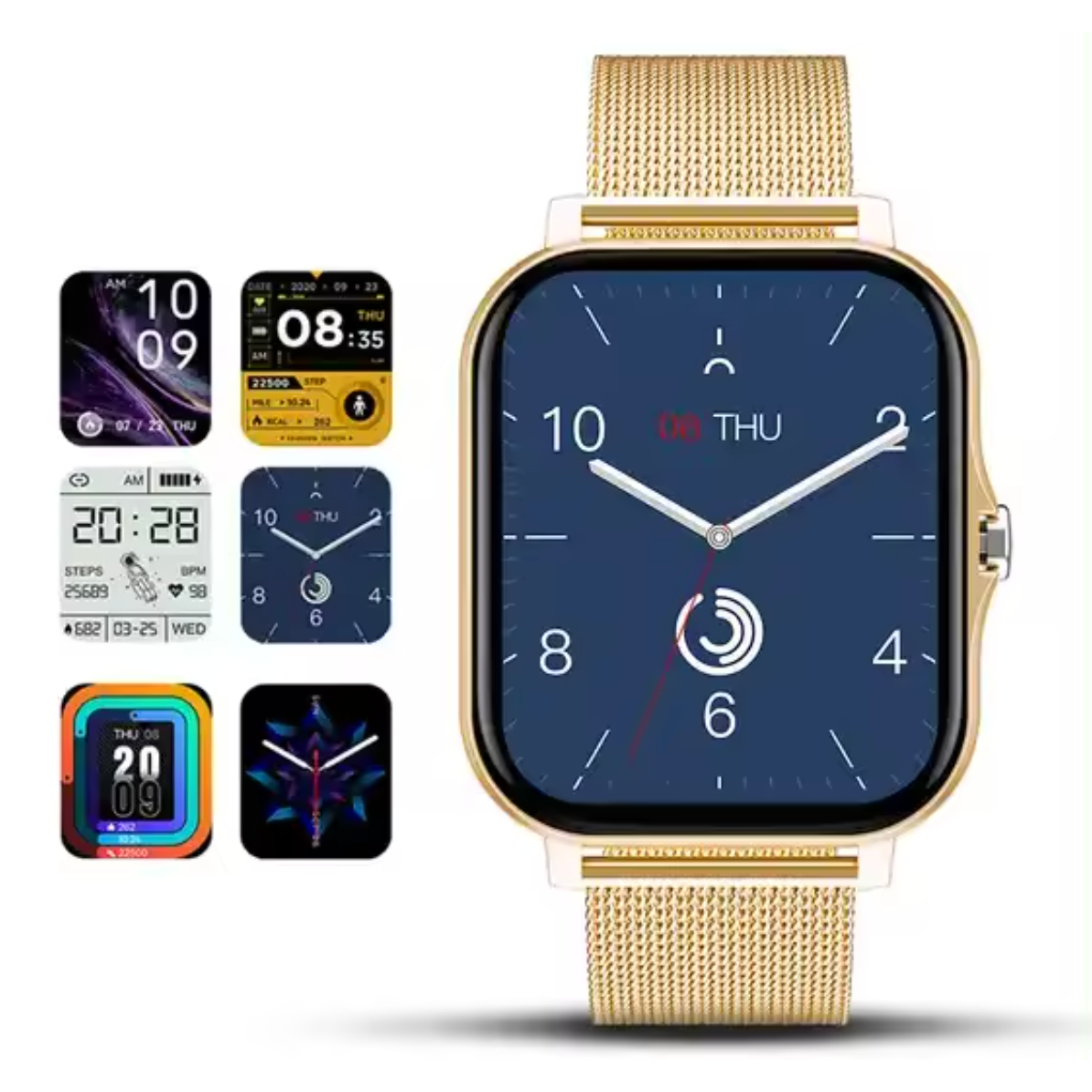 Women's Smartwatch with Metal Mesh Strap Touchscreen Display and Long Battery Life - Image 4